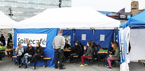 Gaming Café in the Town Hall Square